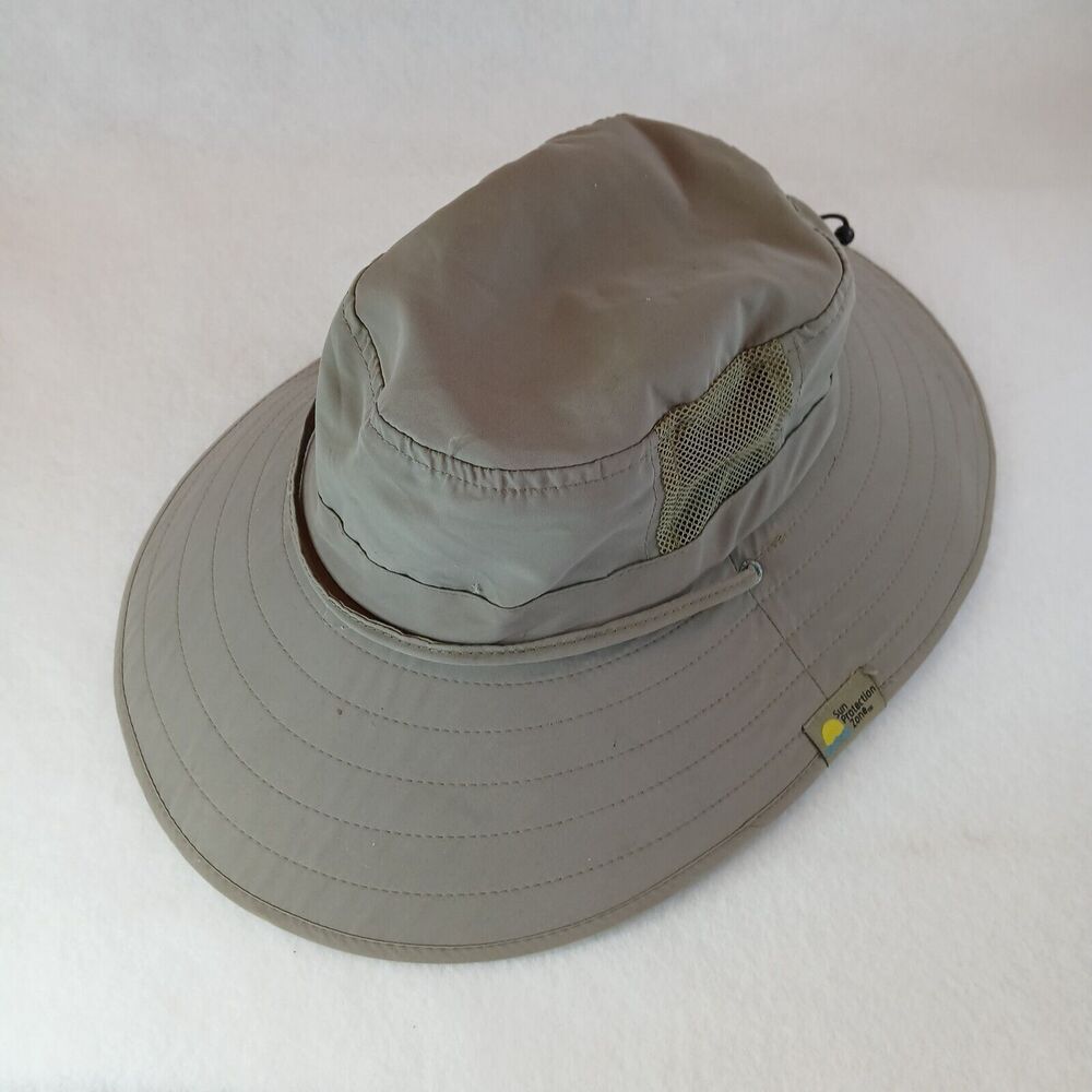 Sun Protection Zone Hat Fits All - Wide Brim - Beige EUC Gray Unisex